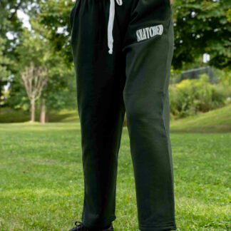 Pine Green Open Bottom Sweats