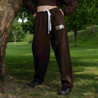 Mocca Brown Open Bottom Sweats