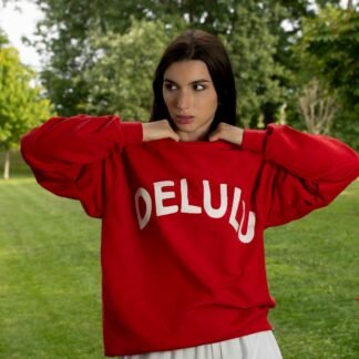Oversized Red Delulu