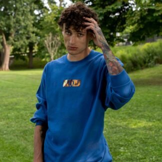 Snatched - Blue and Copper Heavyweight Crewneck